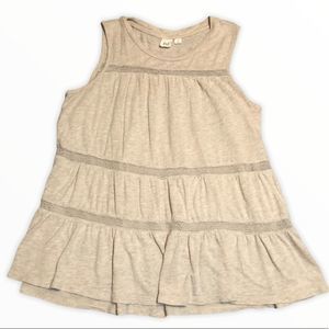 Gap Sleeveleess Women’s Tank Top Oatmeal Mesh S